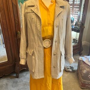 Banana Republic safari jacket in dark ivory